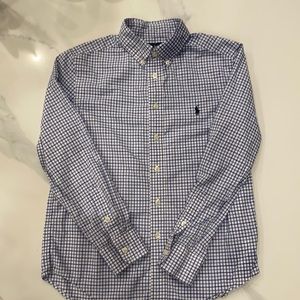 Blue and white Ralph Lauren shirt